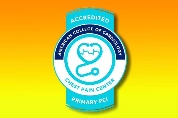 Chester County Hospital has received The American College of Cardiology's Chest Pain Center Accreditation with Primary PCI.